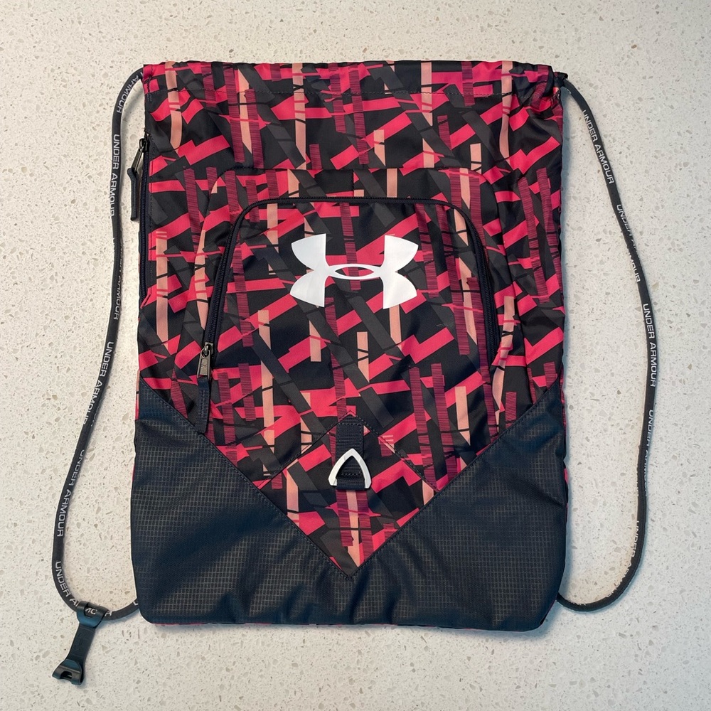 Under Armour Graphic 2.0 Gym Bag Drawstring Bag - Hot Pink (NEW)